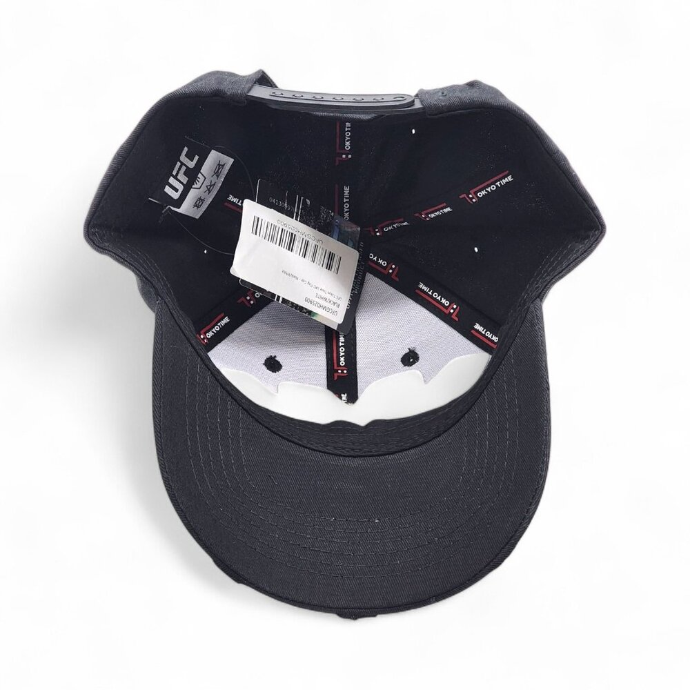 UFC Rectangle Flag Tokyo Time Adjustable Baseball Black Hat -NEW - Picture 4 of 5